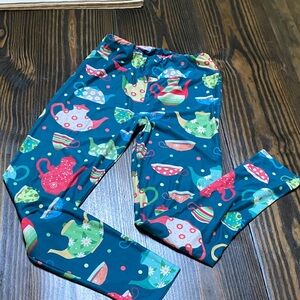 Colorful Teapot Print Women’s Leggings